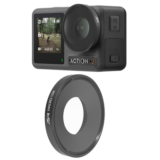 JSR 15X Macro Lens Filter For DJI Osmo Action 3, 15X Macro