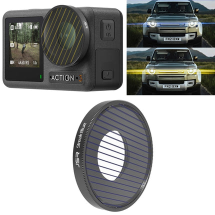 Filtro de lente Streak Drawing de JSR para DJI Osmo Action 3, Streak Gold, Streak Blue