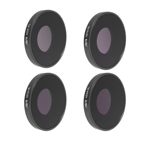 JSR 4 in 1 ND8PL / ND16PL / ND32PL / ND64 PL Lens Filter For DJI Osmo Action 3, 4 in 1 NDPL