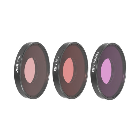 JSR Diving Red / Pink / Purple Color Lens Filter For DJI Osmo Action 3, 3 in 1 Diving Filter