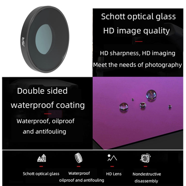 JSR 3 in 1 CPL ND8 ND16 Lens Filter For DJI Osmo Action 3