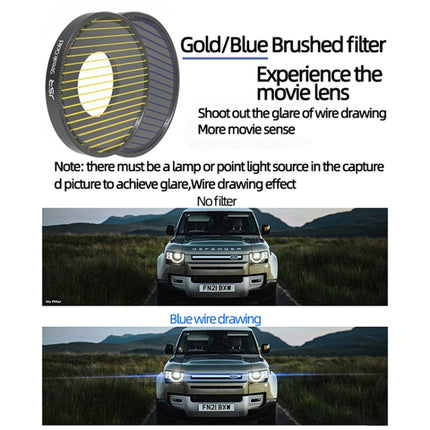 JSR 8 in 1 Streak Blue CPL ND8 ND16 ND32 ND64 STAR NIGHT Lens Filter For DJI Osmo Action 3, 8 in 1