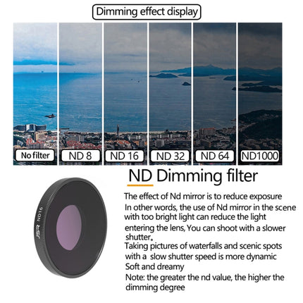 JSR 8 in 1 Streak Blue CPL ND8 ND16 ND32 ND64 STAR NIGHT Lens Filter For DJI Osmo Action 3, 8 in 1