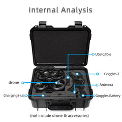 For DJI Avata / Goggles 2 Pro DJI Hard Shell Storage Box Case Suitcase, For DJI Avata Suitcase