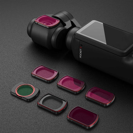 DJI OSMO Pocket 3 STARTRC 6 in 1 ND8 + ND16 + ND32 + ND64 + ND256 + CPL Adjustable Lens Filter Set