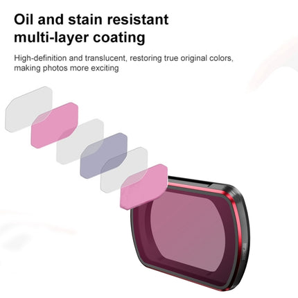 DJI OSMO Pocket 3 STARTRC 6 in 1 ND8 + ND16 + ND32 + ND64 + ND256 + CPL Adjustable Lens Filter Set