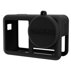 For DJI OSMO Action 4 / 3 STARTRC Silicone Shockproof Case with Lens Cap & Strap