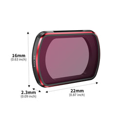 Für DJI OSMO Pocket 3 STARTRC 3 in 1 ND16 + ND64 + ND256 Objektivfilterset, 3 in 1