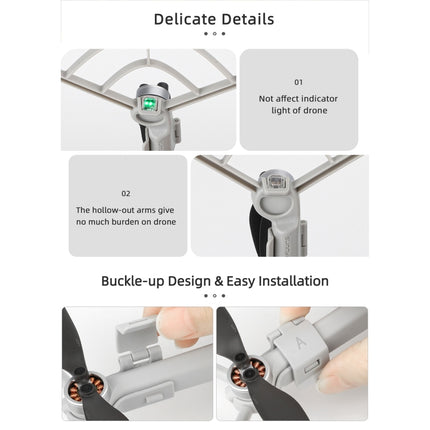 For DJI Mini 4 Pro Sunnylife N4P-KC712 Drone Propeller Protective Guard Anti-collision Ring