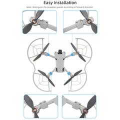 For DJI Mini 4 Pro Sunnylife N4P-KC712 Drone Propeller Protective Guard Anti-collision Ring, For DJI Mini 4 Pro