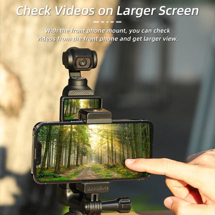Für DJI OSMO Pocket 3 Sunnylife Front-Telefonhalterhalterung Handheld-Stativ-Erweiterungshalterungen, OP3-ZJ747