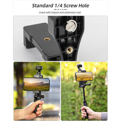 For DJI OSMO Pocket 3 Sunnylife Front Phone Holder Mount Handheld Tripod Expansion Brackets, OP3-ZJ747