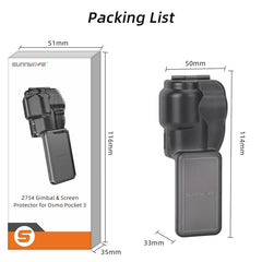 For DJI OSMO Pocket 3 Sunnylife Integrated Gimbal Cover Camera Protector, OP3-Z754