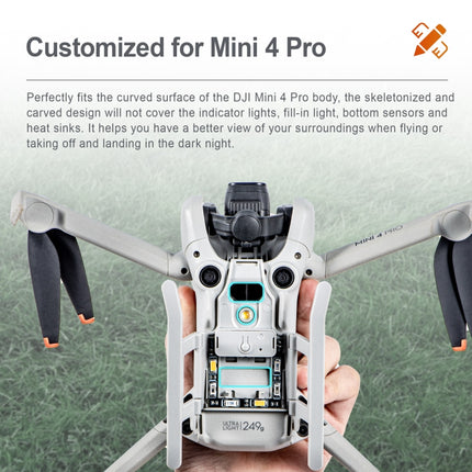 Für DJI Mini 4 Pro STARTRC LED-Licht Klappbares, erhöhtes Fahrwerk-Trainingsgestell, für DJI Mini 4 Pro LED-Licht