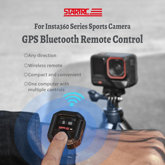 STARTRC GPS Bluetooth Remote Control For Insta360 X4 Series / Ace Pro Series / GO 3S Series