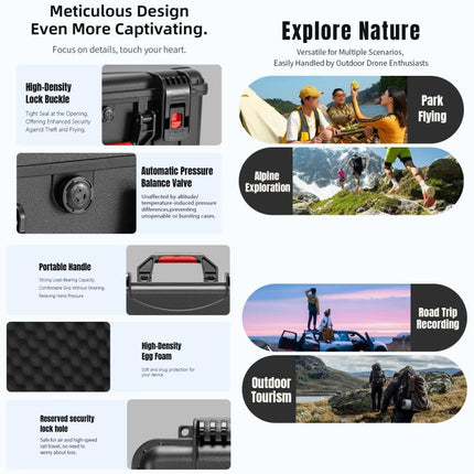 For DJI Avata 360 STARTRC Portable Waterproof Suitcase Motion-Sensing Fly Kit Storage Box, For DJI Avata 360