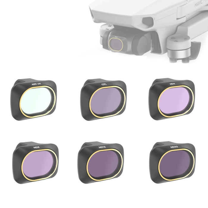 JSR Drone 6 in 1 UV+CPL+ND4+ND8+ND16+ND32 Lens Filter for DJI MAVIC mini, UV+CPL+ND4+ND8+ND16+ND32