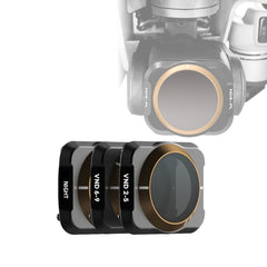 JSR Drone 3 in 1 Variable VND 2-5 Stop + VND 6-9 Stop + NIGHT Light Pollution Reduction Lens Filter for DJI MAVIC Air 2, VND2-5+VND6-9+NIGHT