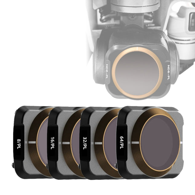 JSR Drone 4 in 1 ND8-PL+ND16-PL+ND32-PL+ND64-PL Lens Filter for DJI MAVIC Air 2, ND8PL+ND16PL+ND32PL+ND64PL