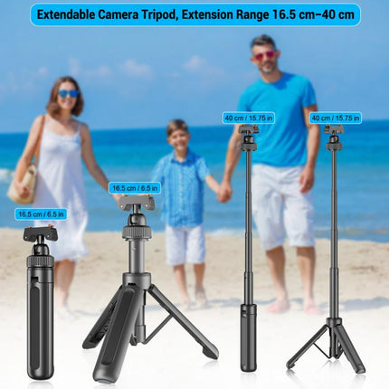 VT-14 Magnetic Tabletop Tripod Telescopic BallHead Selfie Stick for GoPro, Action Camera, VT-10