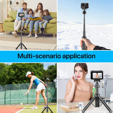 VT-14 Magnetic Tabletop Tripod Telescopic BallHead Selfie Stick for GoPro, Action Camera, VT-10