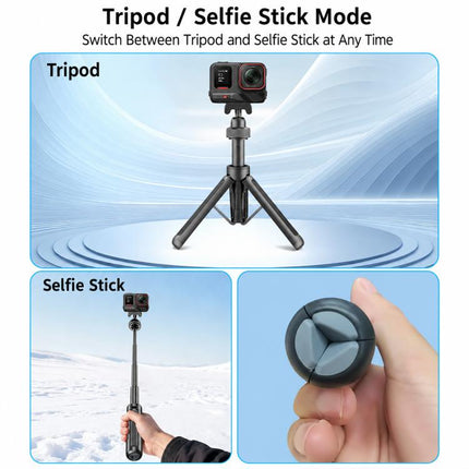 VT-14 Magnetic Tabletop Tripod Telescopic BallHead Selfie Stick for GoPro, Action Camera, VT-10