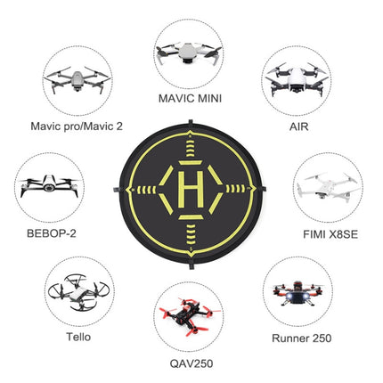 STARTRC RC Drone Quadcopter Portable Parking Apron Fast-fold Landing Parking Pad for DJI Mavic Mini / Mavic Air 2, Diameter: 56cm