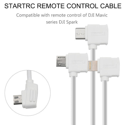 STARTRC 30cm Micro USB to Micro USB Converting Connector Data Cable for DJI Mavic Mini /  Air, Shark Remote Controller