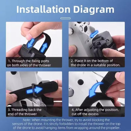 BRDRC Air-Dropping System Drone Thrower Parabolic For DJI Mini 4 Pro / 3 Pro / Air 3 / Mavic 3 / 3 Pro