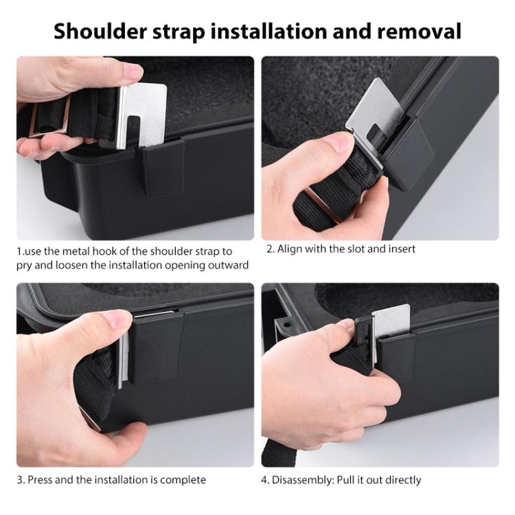 For DJI Mavic 2 BRDRC Crossbody Safety Carrying Storage Bag Waterproof Explosion-proof Box