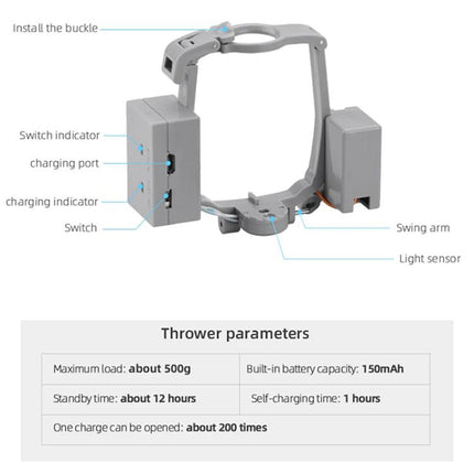 For DJI Mavic Air 2 / Air 2S Air-Dropping System Thrower Parabolic