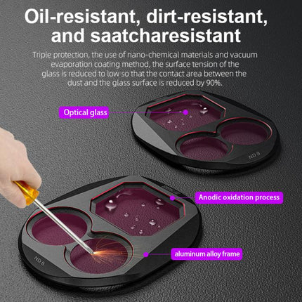 For DJI Mavic 4 Pro STARTRC 4 in 1 CPL ND8 ND32 ND64 Lens Filter Kit