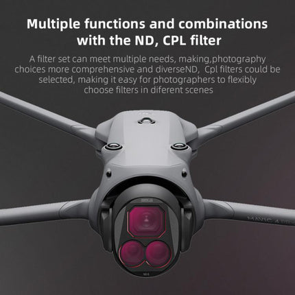 For DJI Mavic 4 Pro STARTRC 4 in 1 CPL ND8 ND32 ND64 Lens Filter Kit