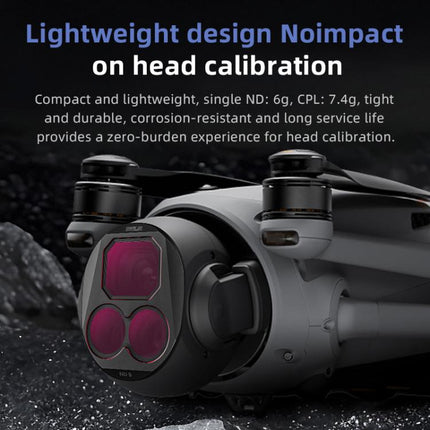 For DJI Mavic 4 Pro STARTRC 4 in 1 ND8 ND16 ND32 ND64 Lens Filter Kit