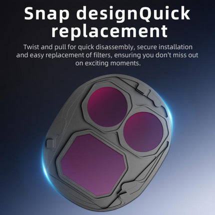 For DJI Mavic 4 Pro STARTRC 4 in 1 ND8 ND16 ND32 ND64 Lens Filter Kit