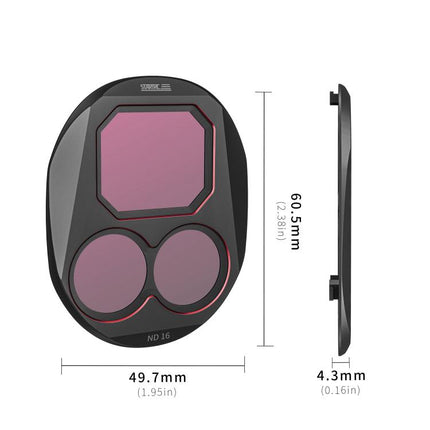 For DJI Mavic 4 Pro STARTRC 4 in 1 ND8 ND16 ND32 ND64 Lens Filter Kit