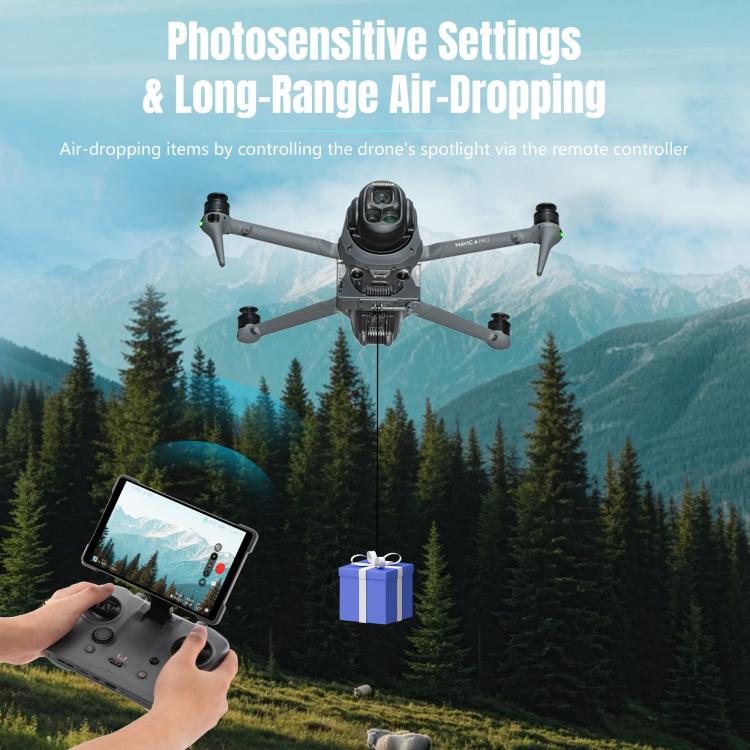For DJI Mavic 4 Pro STARTRC Air-Dropping System Thrower Parabolic with Expansion Bracket