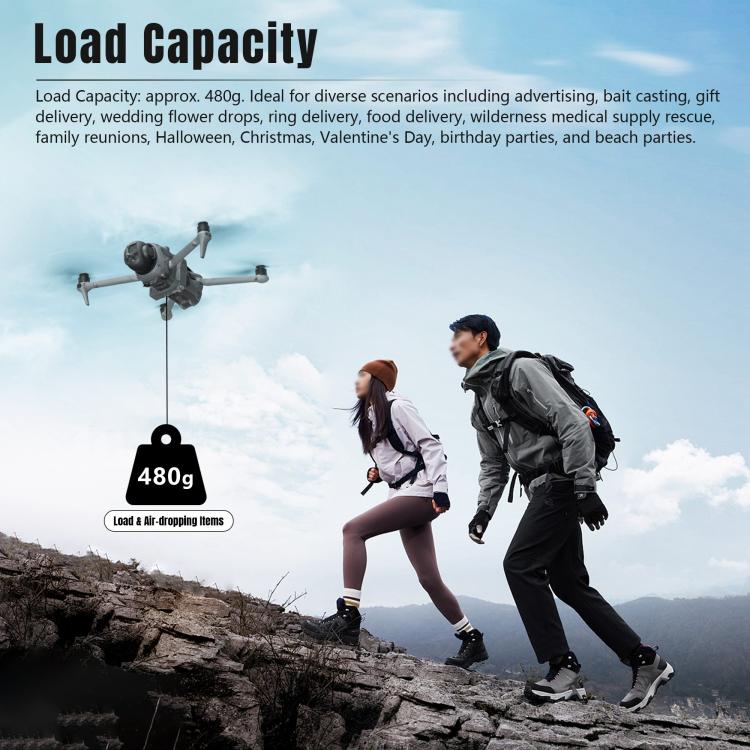 For DJI Mavic 4 Pro STARTRC Air-Dropping System Thrower Parabolic with Expansion Bracket