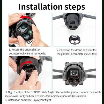 For DJI Mavic 4 Pro STARTRC Drone Wide-Angle Lens Filter