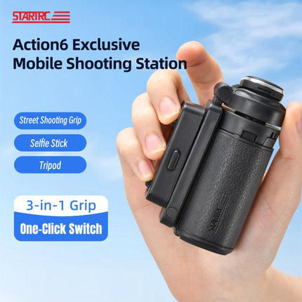 STARTRC 3-in-1 Action Camera Grip with Remote Tripod Stand, 12110047