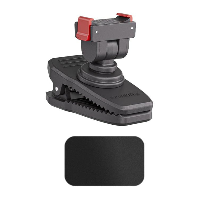 For DJI Osmo Pocket 4 / 3 Sunnylife Magnetic Quick-Release Adjustable Backpack Clip Action Camera Clamp Vertical-Horizontal Mount, For DJI Osmo Pocket 4 / 3 Vertical-Horizontal Mount