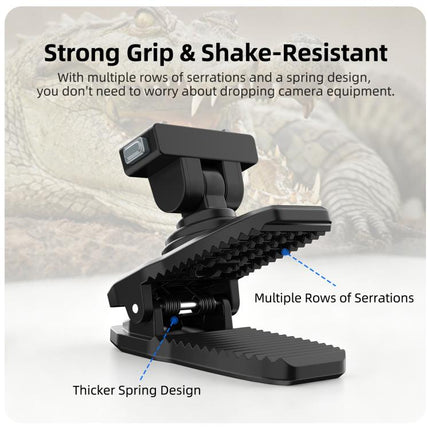 Sunnylife Magnetic Quick-Release Backpack Clip Action Camera Clamp Vertical-Horizontal Mount for Insta360 X4 Air / X5 / Ace / Ace Pro 2 / 1, For Insta360 X4 Air / X5 / Ace / Ace Pro 2 / 1