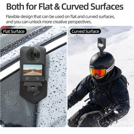 Sunnylife Magnetic Flexible Adhesive Helmet Mount Base Quick-Release Action Camera Holder For DJI Osmo 360 / Action 5 Pro / 4 / 3 / 2, For DJI Osmo 360 / Action 5 Pro / 4 / 3 / 2