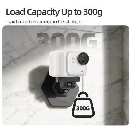 For Insta360 GO Ultra Sunnylife Magnetic Flexible Adhesive Helmet Mount Base Quick-Release Action Camera Holder, For Insta360 GO Ultra
