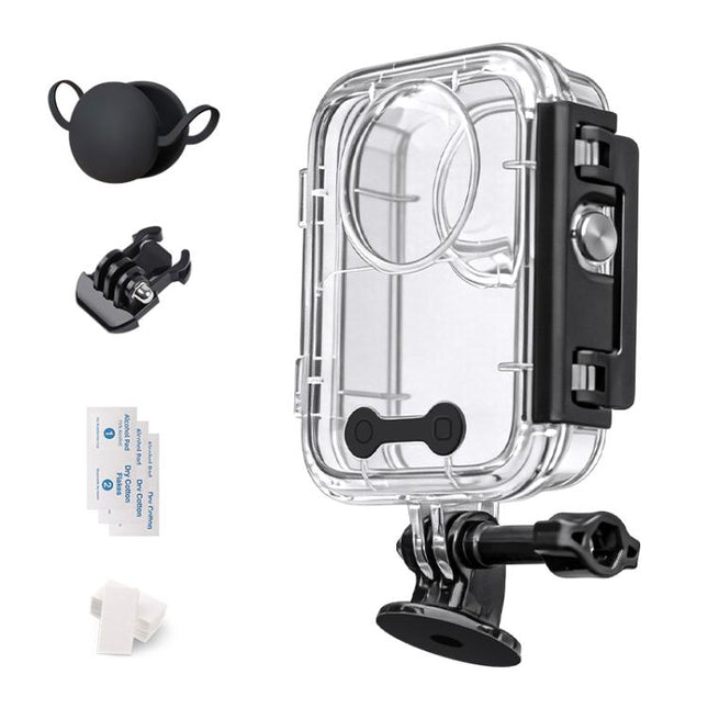 For DJI Osmo 360 50m Depth Waterproof Housing Case with Lens Silicone Cap, For DJI Osmo 360