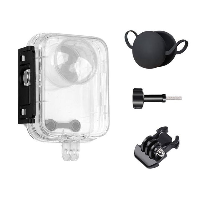 For DJI Osmo 360 50m Depth Waterproof Housing Case with Lens Silicone Cap, For DJI Osmo 360