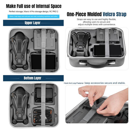 For DJI Mavic 4 Pro / RC Pro 2 STARTRC All-rounder Shoulder PU Storage Bag Handbag