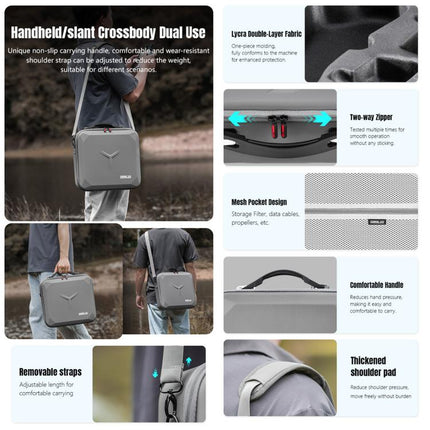 For DJI Mavic 4 Pro / RC Pro 2 STARTRC All-rounder Shoulder PU Storage Bag Handbag