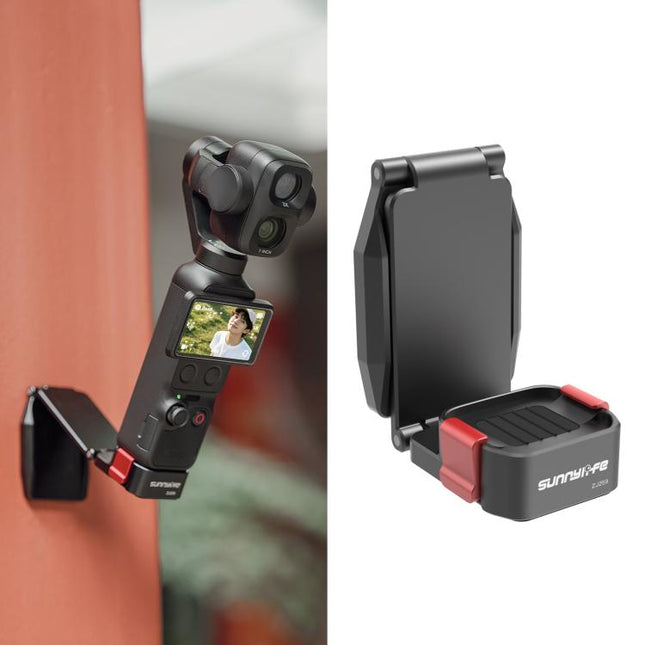 For DJI Osmo Pocket 4P / 4 / 3 Sunnylife Metal Quick-Release Magnetic Mount Tabletop Base Bracket Angles Adjustable Stand, OP4-ZJ259