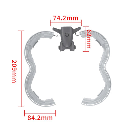 For DJI Avata 2 STARTRC Drone LED Propeller Protective Guard Anti-collision Ring